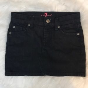 Kids 7 for All Mankind Black Denim Skirt Size 14